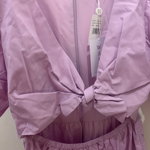 NWT WAYF Lavender twist cutout dress - Picture 9 of 14